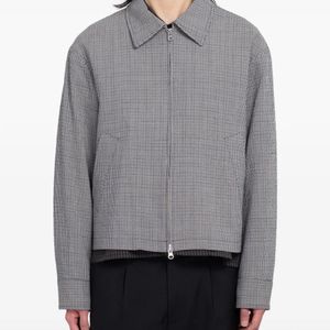 mfpen Grey Mail Houndstooth-Pattern Jacket for men