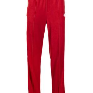 Casablanca Red Logo-Patch Striped Track Pants for men