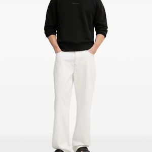 Trussardi Black Logo-Print Crew-Neck Sweater for men