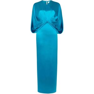 Roksanda Blue Rani Twisted-Detail Maxi Dress