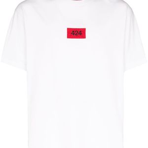 メンズ 424 ロゴ Tシャツ ホワイト