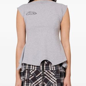 Gina Corrieri Grey Logo-Print T-Shirt