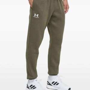 Under Armour Green Ua Icon Logo-Print Drawstring Track Pants for men