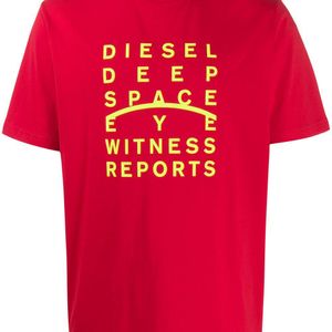 メンズ DIESEL T-just-j5 Tシャツ レッド