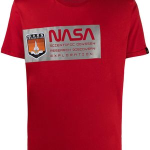 メンズ Alpha Industries Nasa Tシャツ レッド