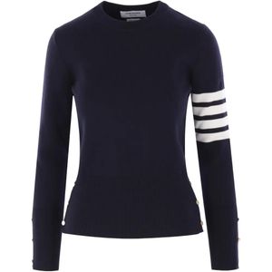 Thom Browne Black 4Bar Cotton Sweater