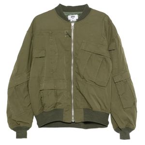 Junya Watanabe Green Cotton Bomber Jacket for men