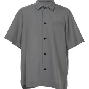 Sacai Grey Welt-Pocket Button-Fastening Shirt for men