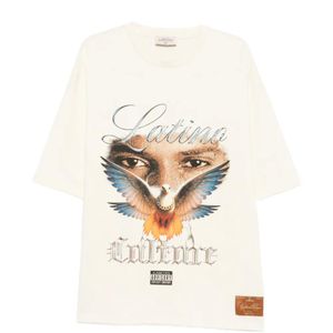 Garcia White Graphic-Print Cotton T-Shirt