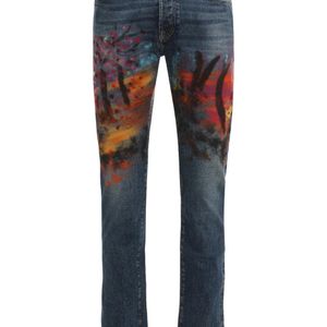 Moorer Blue Pavel Five-Pockets Jeans for men