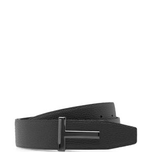 Tom Ford White Reversible T-Buckle Belt for men