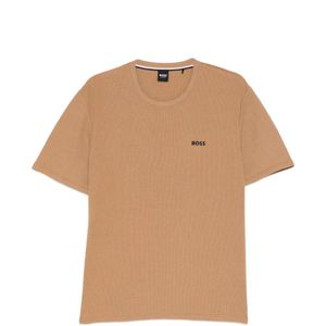 Boss Natural Logo-Embroidered T-Shirt for men