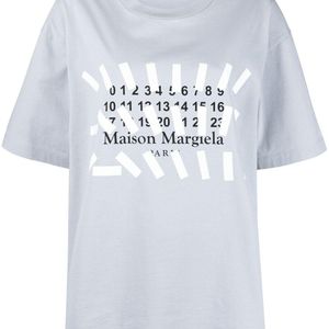 T-shirt con stampa di Maison Margiela in Grigio