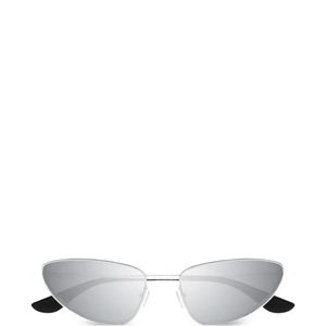 McQueen White Cat-Eye Sunglasses