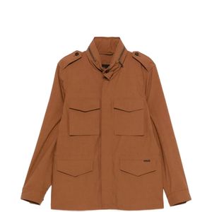 Moorer Brown Denver Flap-Pocket Jacket for men