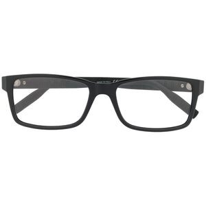 メンズ Montblanc スクエア眼鏡フレーム ブラック
