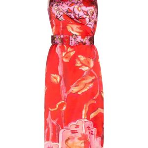 Robe mi-longue à fleurs Peter Pilotto en coloris Rose