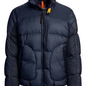Parajumpers Blue Quilted Panelled Jacket for men