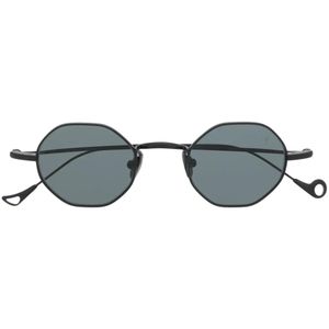 Eyepetizer Blue Round-Frame Sunglasses
