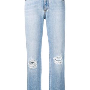 MSGM Blau Jeans mit geradem Bein