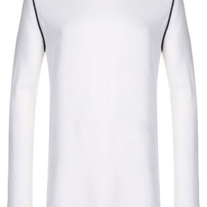 メンズ Maison Margiela コントラスト セーター ホワイト