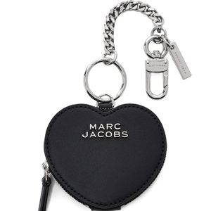 Marc Jacobs Black Heart Cookie Leather Charm