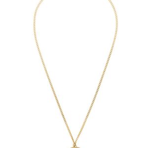 Givenchy Metallic Circular Pendant Necklace