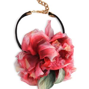 Collier ras-du-cou à fleurs Dolce & Gabbana en coloris Noir