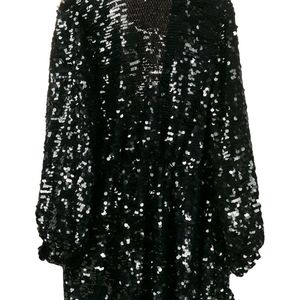 MSGM スパンコール ドレス ブラック