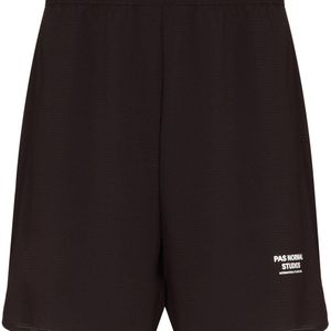 Shorts sportivi con logo di Pas Normal Studios in Rosso da Uomo