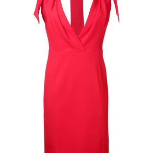 Capucci Red Sleeveless Fitted Dress