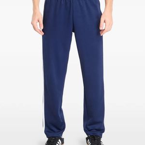 Adidas Blue Side-Stripe Track Pants for men