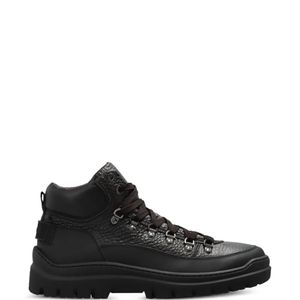 Bogner Black Bansko Leather Ankle Boots for men