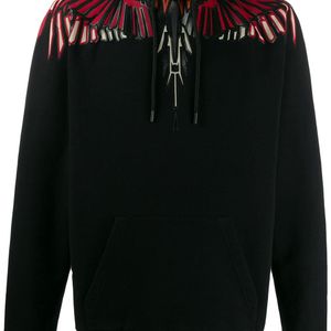 メンズ Marcelo Burlon Wings Print Sweatshirt ブラック