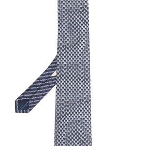 Cravate à imprimé all-over Ferragamo pour homme en coloris Bleu