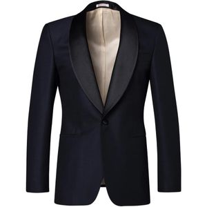 Fursac Blue Virgin Wool Blazer for men