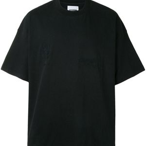 メンズ Jil Sander オーバーサイズ Tシャツ ブラック