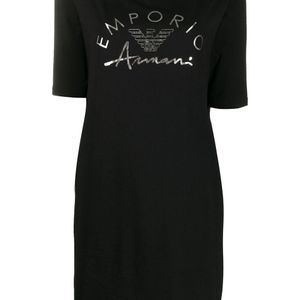 Emporio Armani ロゴ ドレス ブラック