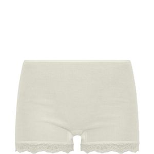 Hanro White Woolen Lace Boxers