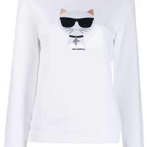 Karl Lagerfeld Karl Cat セーター ホワイト