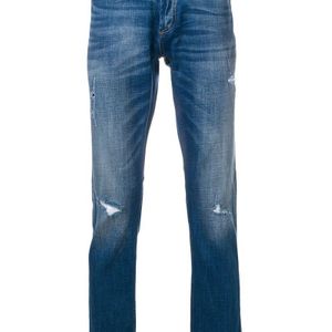 Denham Blue Distressed Jeans for men
