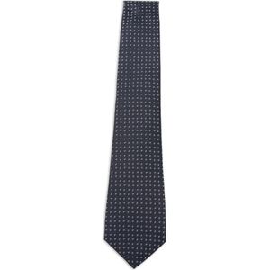 Kiton Blue Micro-Pattern Silk Tie for men