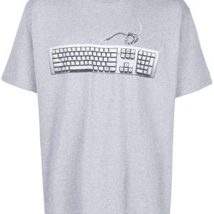 メンズ Supreme Keyboard Tシャツ グレー