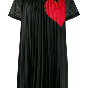 RED Valentino ハートプリント シフトドレス ブラック