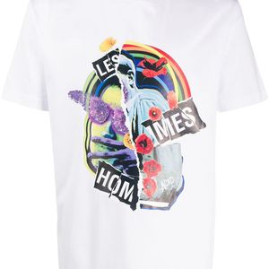 メンズ Les Hommes グラフィック Tシャツ ホワイト