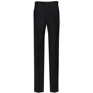 Tagliatore Black Pavel Pleated Trousers for men