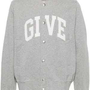 Givenchy Gray Jersey Varsity Bomber Jacket for men