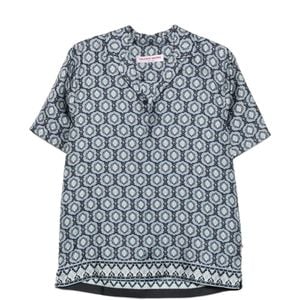 Orlebar Brown Grey Geometric-Print Camp-Collar Shirt for men