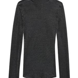 Isabel Marant Black Jadia Stand-Up Collar Top