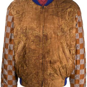 Pierre Louis Mascia Brown Quilted Reversible Jacket for men